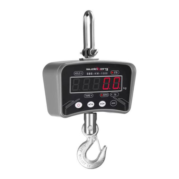 Piekārtu āķa svars, kas piekārts ar LED tālvadības pulti līdz 1 tonnu / 0,2 kg