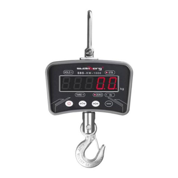 Piekārtu āķa svars, kas piekārts ar LED tālvadības pulti līdz 1 tonnu / 0,2 kg