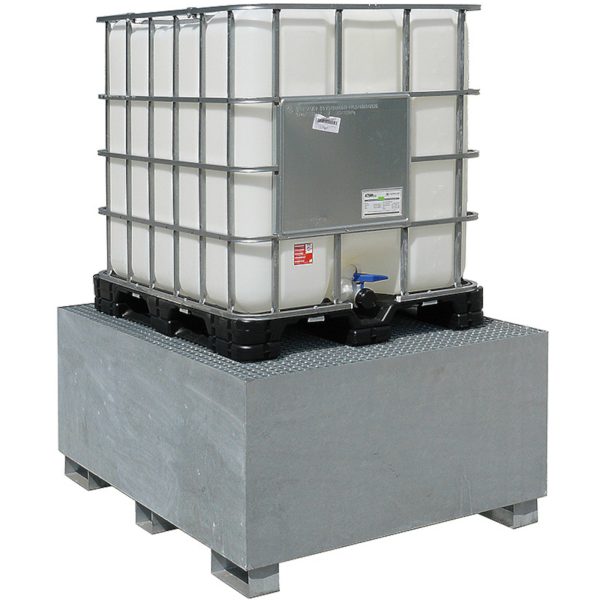 IBC Tank Pallopopoikik Mauzer 1000L izglītības bards - cinkots