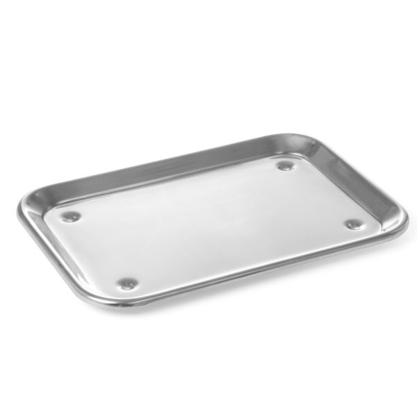 Izstādes paplāte ar pēdām pārtikas noformējumam Steel 240x170mm - Hendi 407202
