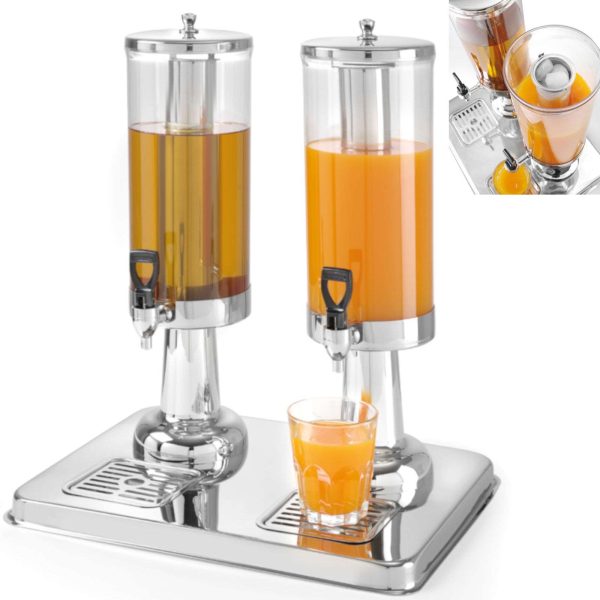 Dozatora dozators dzērienu sulai divkāršots dubultā 2 x 3L