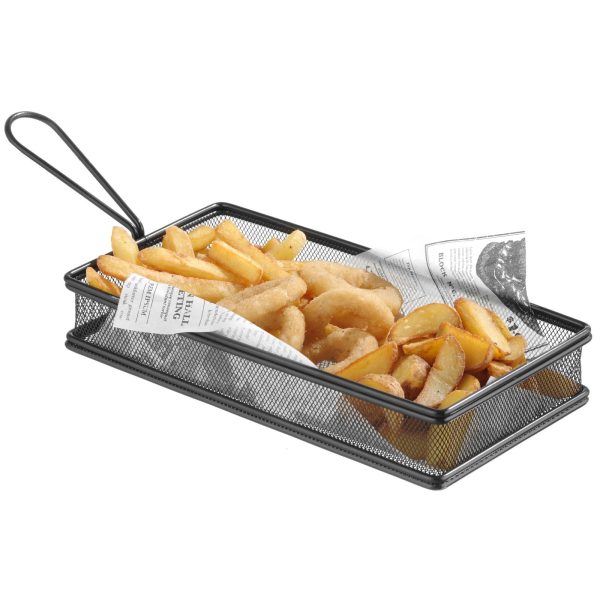 Melni cepti kartupeļi uzkodas ar melnu rokturi 255x153x45 mm - Hendi 425657