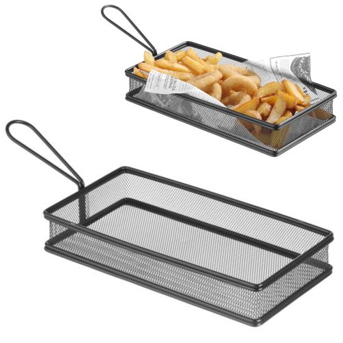 Melni cepti kartupeļi uzkodas ar melnu rokturi 255x153x45 mm - Hendi 425657