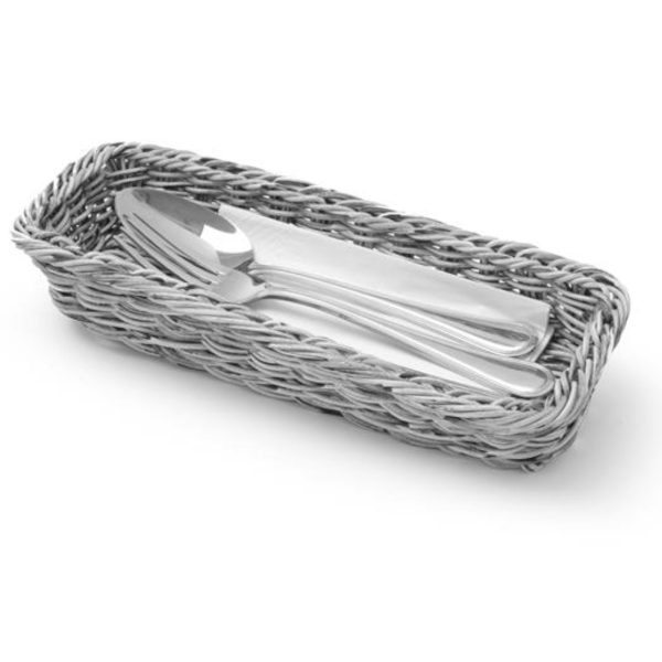 Galda piederumu groza dakšas naži pelēki melange 270x100x45 mm - Hendi 426081