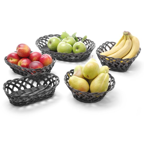Augļu konteineru grozs pīts ovāls dārzenis 225x130x55 mm - Hendi 426234