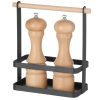 Organizatora galda grozs garšvielām ar koka rokturi 23x10x24 cm - Hendi 427040
