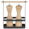 Organizatora galda grozs garšvielām ar koka rokturi 23x10x24 cm - Hendi 427040