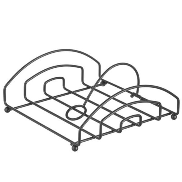 Salvešu nerūsējošā tērauda salvete melna tērauda 155x160 mm - Hendi 427156