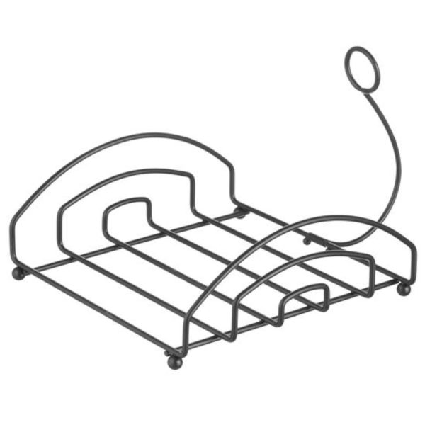 Salvešu nerūsējošā tērauda salvete melna tērauda 155x160 mm - Hendi 427156