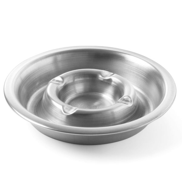 Popielnica ar notekas pelniem nerūsējošā tērauda 140 mm - Hendi 440001
