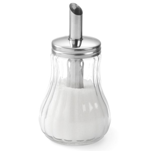 Stikla cukura trauks ar cukura dozatoru, diametrs 80 mm, 200 ml - Hendi 452400