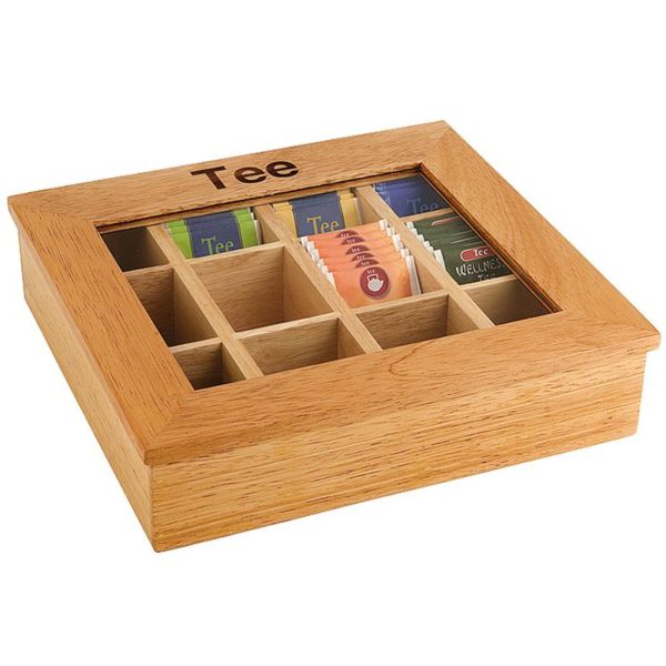 Tējas kaste, koka, 30x28cm - Hendi 456514