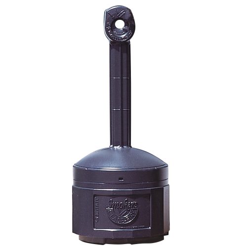 Ārējs pilsētas pelnu trauks uz stabilas bāzes 15L vidējais 42 cm augstums 98 cm melns