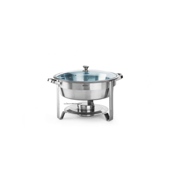Pārtikas sildītājs pastai, apaļš, tērauda, ​​diametrs 345 mm, 3,5 l - Hendi 470619