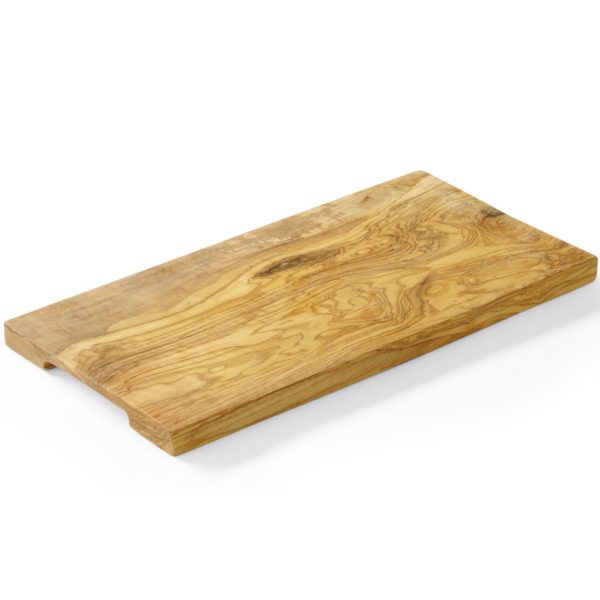 Pasniegšanas dēlis, kas izgatavots no olīvu koka taisnstūra 350 x 150 x 18 mm - Hendi 505182