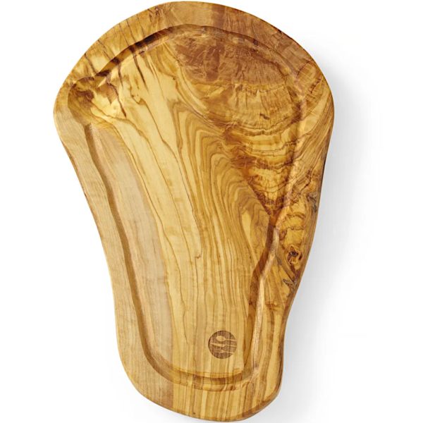 Olīvu koka pasniegšanas dēlis ar 300 x 210 x 18 mm gropi - Hendi 505199