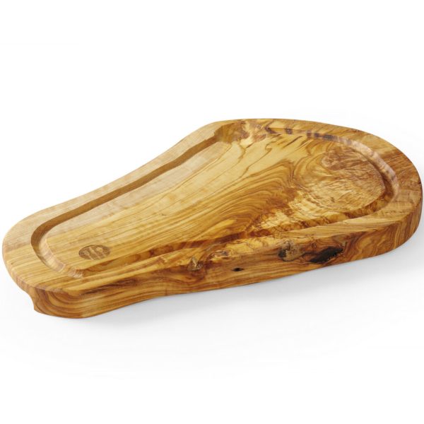 Olīvu koka pasniegšanas dēlis ar 300 x 210 x 18 mm gropi - Hendi 505199