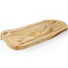 Olīvu koka pasniegšanas dēlis ar 400 x 250 x 18 mm gropi - Hendi 505212