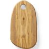 Olīvu koka pasniegšanas dēlis ar caurumu 250 x 165 x 18 mm - Hendi 505229