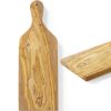 Olīvu koka pasniegšanas dēlis ar 400 x 140 x 18 mm rokturi - Hendi 505250
