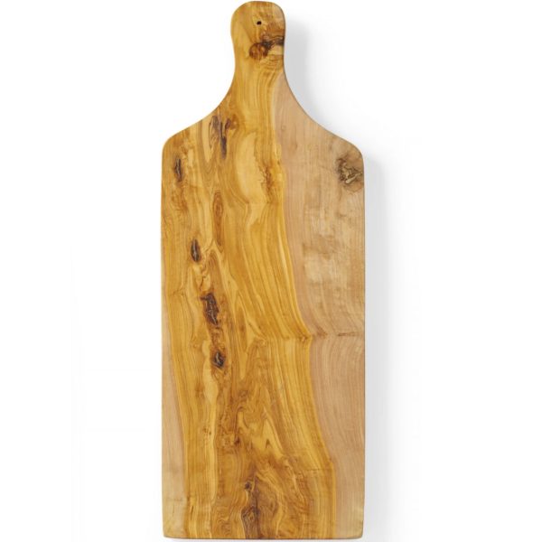 Olīvu koka pasniegšanas dēlis ar 600 x 200 x 18 mm rokturi - Hendi 505267