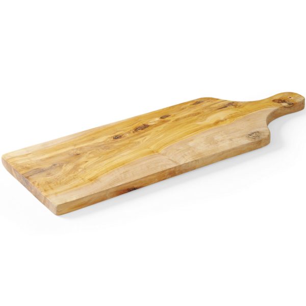 Olīvu koka pasniegšanas dēlis ar 600 x 200 x 18 mm rokturi - Hendi 505267