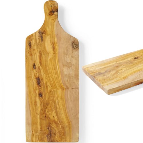 Olīvu koka pasniegšanas dēlis ar 600 x 200 x 18 mm rokturi - Hendi 505267