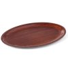 Non -slip koka viesmīles paplāte - Ovāls 20x26.5cm
