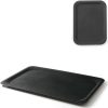 Anti -slip taisnstūra viesmīles paplāte 20x28cm - melns