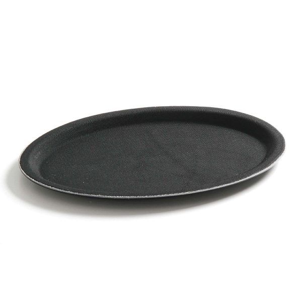 Anti -slip viesmīlis paplāte 20x26.5cm - melns
