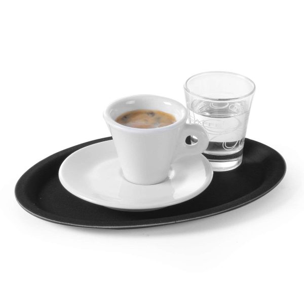 Anti -slip viesmīlis paplāte 20x26.5cm - melns