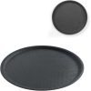 Anti -Slip viesmīles paplāte. 35cm - melns