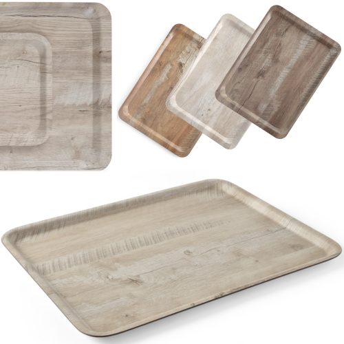 Pasniegšanas paplātes laminēta gaiša koksne 430 x 330 mm - Hendi 508862