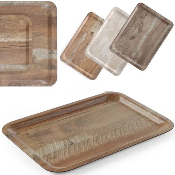 Laminēta koka pasniegšanas paplāte 430 x 330 mm - Hendi 508879