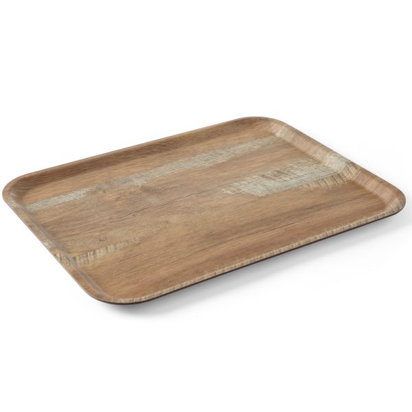 Dacka paplāte pasniegšanai ar koka drukas ozolu 240x350mm Hendi 508916