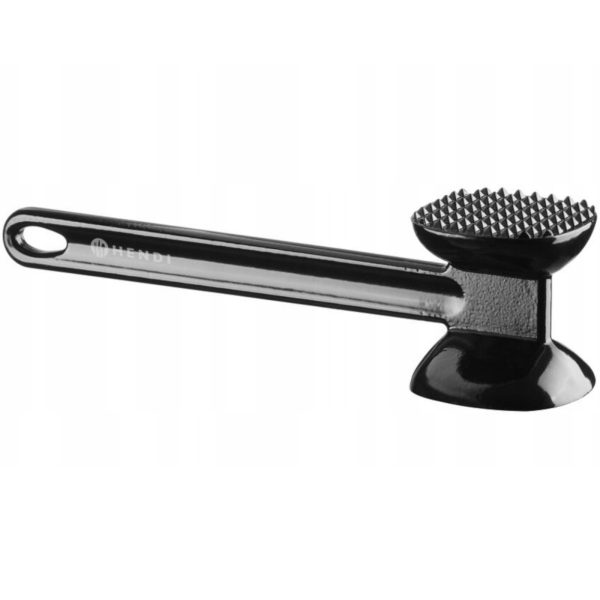 Divdimensiju alumīnija gaļas pestle 255 x 65 x 70 mm - melns