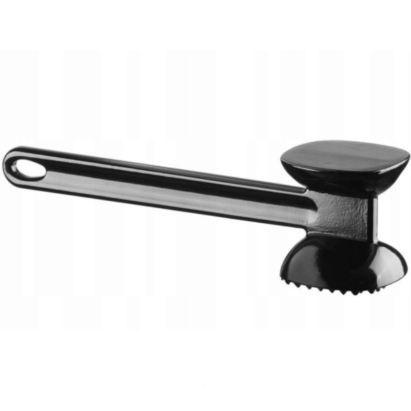 Divdimensiju alumīnija gaļas pestle 255 x 65 x 70 mm - melns