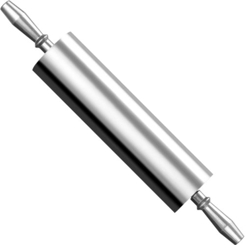 Alumīnija mīklas veltnis ar lodīšu gultņiem 90 x 545 mm