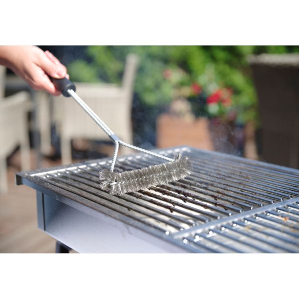 BBQ nerūsējošā tērauda grila suka ar nerūsējošā tērauda grilu y 520x170 mm - Hendi 525432