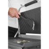 Suku tīrītājs ar skrāpi grilam BBQ tērauda saru 70x310x85 mm - Hendi 525548