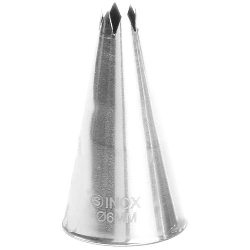 Bugas zvaigznes gals uz konditorejas maisiņu piedurknēm tērauda diametrs 6mm - Hendi 551370