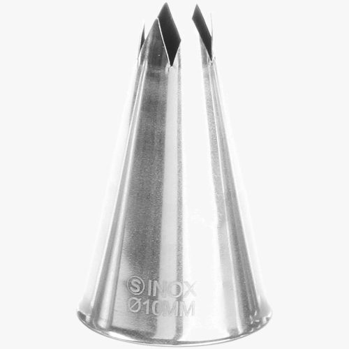 Bugas zvaigznes gals uz konditorejas maisiņu piedurknēm tērauda diametrs 10mm - Hendi 551394