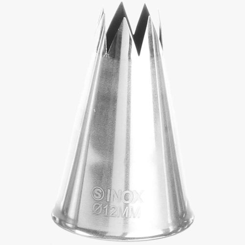 Bugas zvaigznes gals uz konditorejas maisiņu piedurknēm tērauda diametrs 12 mm - Hendi 551424