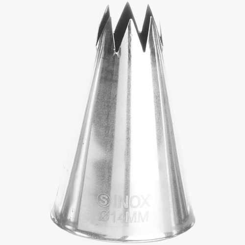 Bugas zvaigznes gals uz konditorejas maisiņu piedurknēm tērauda diametrs 14mm - Hendi 551431