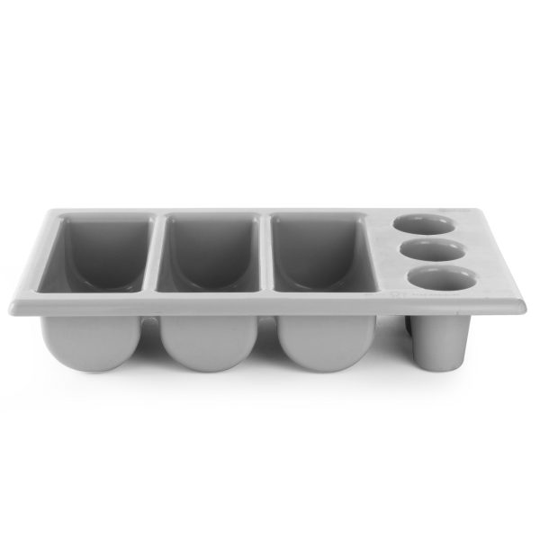 Galda piederumu konteiners Gn 1/1 6 -piece pelēks - Hendi 552353