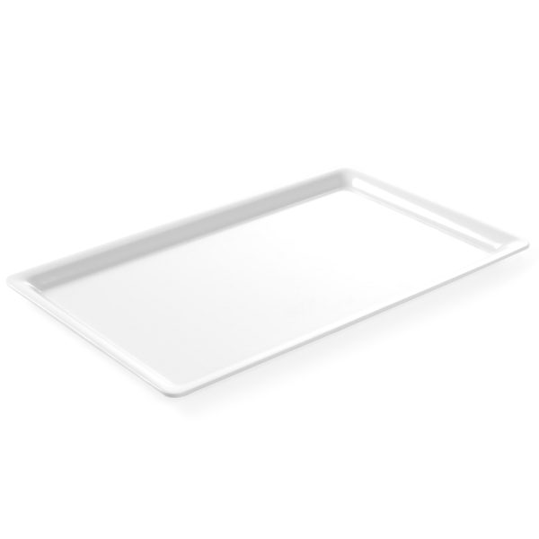 Bufetes izstādes paplāte traukiem ar melamīna GN1/4 augstumu 20 mm balts - Hendi 566046