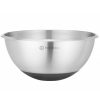 Tērauda virtuves bļoda ar silikona pamatni un mērinstrumentu 3 l. 265 x 125 mm