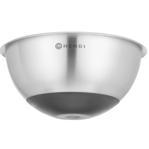 Tērauda virtuves bļoda ar silikona pamatni un mērinstrumentu 6 l. 330 x 155 mm