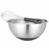 Tērauda virtuves bļoda ar silikona pamatni un mērinstrumentu 6 l. 330 x 155 mm