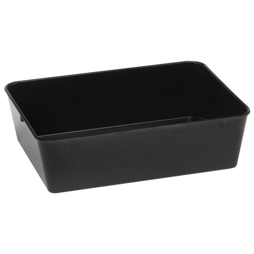 Gaļas un pārtikas paplātes konteiners no melaamines 310x190x80mm melns - Hendi 568507